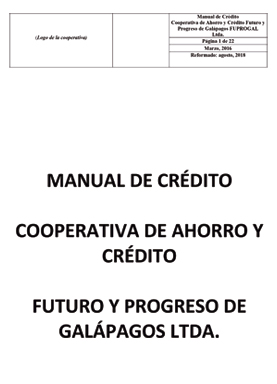 Manual de crédito